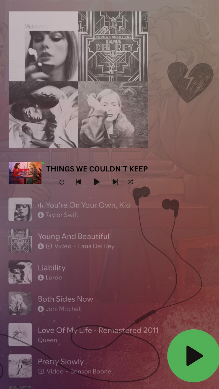 Die Playlist zu Things We Couldn’t Keep ist da! 🎧

Wenn ihr euch gefragt habt, wie sich das Buch anhört – genau so. 🥹

Taylor Swift, Lorde, Billie Eilish, Brandi Carlile, Joni Mitchell und vielen weiteren Artists, die den Vibe der Geschichte perfekt einfangen: dramatisch, hoffnungsvoll und bitter sweet. ✨

Den Link zur Playlist findet ihr in meiner Bio oder in meiner Story.🤍

Und Surprise! 📚
Das E-Book ist ab sofort überall vorbestellbar & eventuell  kommt auch diesbezüglich noch etwas für euch;)) aber jetzt heißt es: enjoy the playlist ♥️💛
